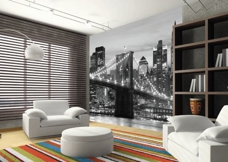AG Design Fotobehang Brooklyn Bridge FTS0199