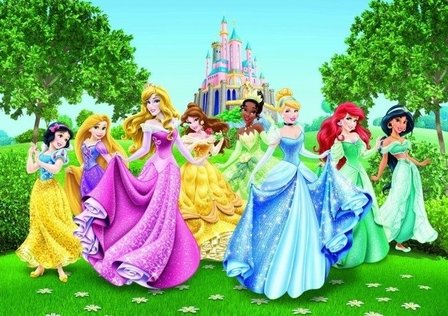 AG Design Fotobehang Disney Princesses FTD2207