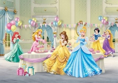 AG Design Fotobehang Disney Princess Celebrate FTD2224