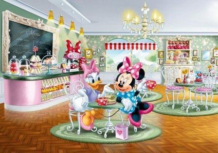 AG Design Fotobehang Disney Minnie & Daisy FTDS1926