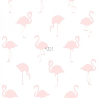 Esta Little Bandits 138918 Flamingo (*Gratis Lijm Actie) - Wit - Roze