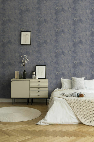 AS Creation New Walls 37425-5 | 374255 - Blauw / Zilver