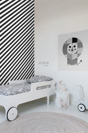 Esta Home Black & White 139112 (*Gratis Lijm Actie) - Zwart Wit