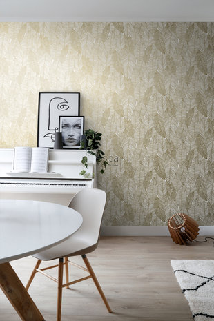 Esta Home Black & White 139125 (With a splash of gold) (*Gratis Lijm Actie) - Wit - Goud