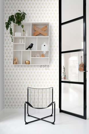 Esta Home Black & White 139147 (With a splash of gold) (*Gratis Lijm Actie) - Wit - Goud