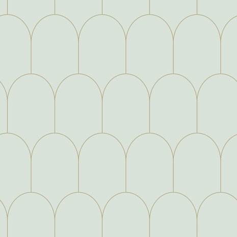 Esta Art Deco 139202 (*Gratis Lijm Actie) - Groen - Goud