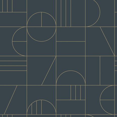 Esta Art Deco 139210 (*Gratis Lijm Actie) - Donkerblauw
