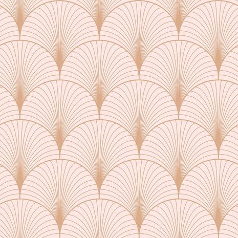 Esta Art Deco 139229 (*Gratis Lijm Actie) - Roze - Goud