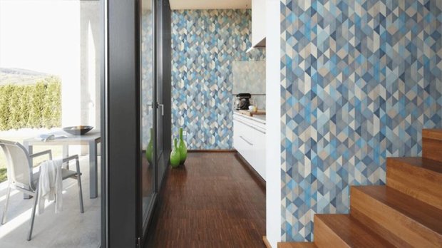 AS Creation Trendwall | 36786-3 - 367863 - Blauw / Grijs