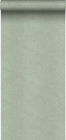 Origin Wallcoverings Luxury Skins 347768 (*Met Gratis Lijm!) - Groen - Grijs