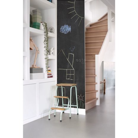 Esta Home Krijtbord Magneet Behang Zwart 155001 (3M) (*Gratis Lijm Actie) - Zwart