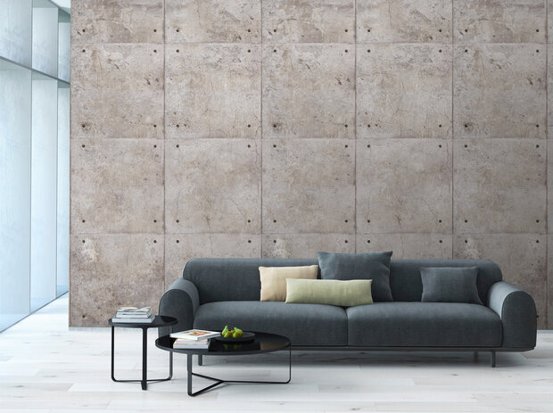 Dutch Wallcoverings One Roll One Motif A34901 Concrete Blocks