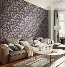 english cottage rasch textil roses op donkerblauw landhuis collectie