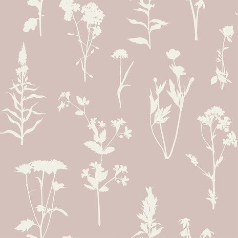 Esta Home Vintage Flowers roze 139393 (*Gratis Lijm Actie) - Roze