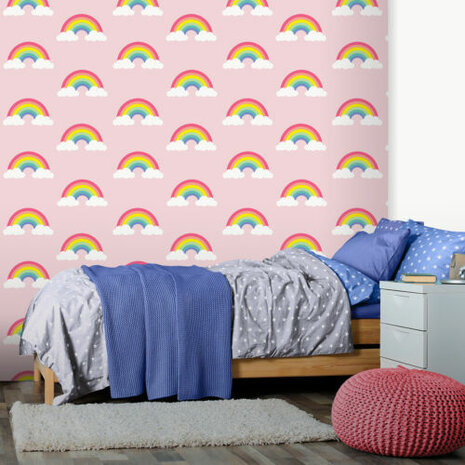 belgravia decor   regenboog pink papier