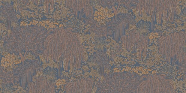 Noordwand Allure AL26264 Blauw - Metallic - Bruin