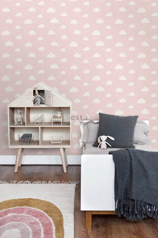 Esta Home Wolken 139562 (*Gratis Lijm) Roze