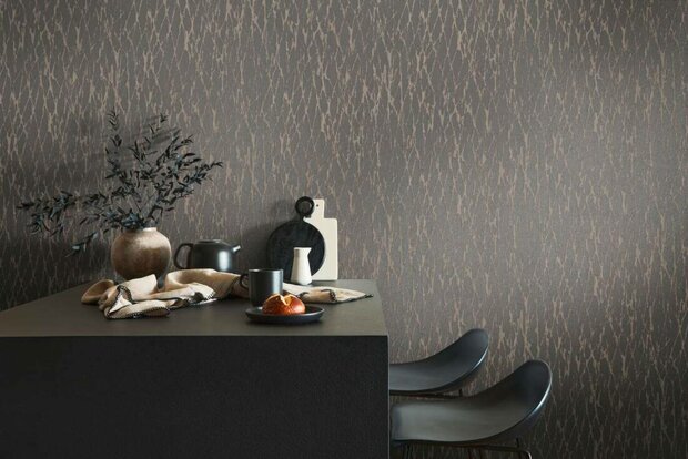 AS Creation Smart Surfaces - 39563-5 / 395635 Zwart - Bruin