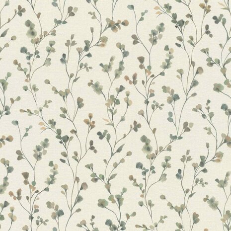 Rasch Country Charme 486148 Groen