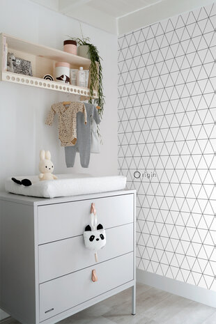 Origin Wallcoverings Precious (Met Gratis Lijm!) 347683 - Zwart / Wit
