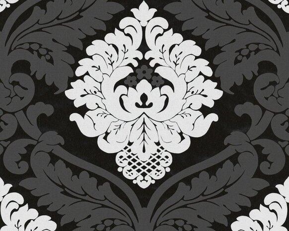 Living Walls Black & White 5543-14 - Zwart Behang