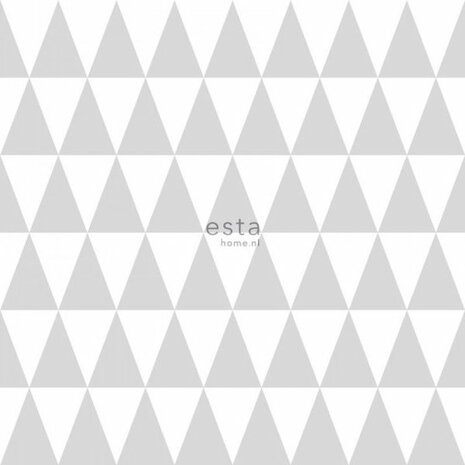 Esta Greenhouse 128842 - Wit - Grijs Behang