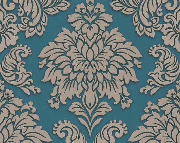 AS Creation Metropolitan Stories | 36898-5 - Blauw / Zilver Behang