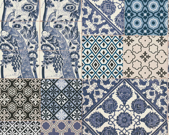 AS Creation Metropolitan Stories | 36923-2 - Blauw / Creme Behang