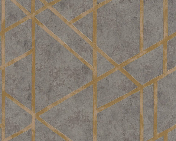 AS Creation Metropolitan Stories | 36928-1 - Grijs / Goud Behang