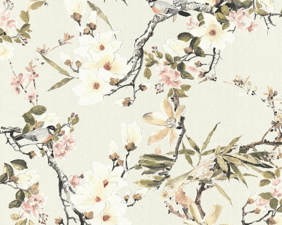 AS Creation Michalsky Dream Again 36498-2 - Beige / Groen Behang
