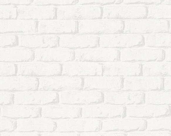 AS Creation Boys and Girls 6 34301-1 - Wit / Grijs Behang