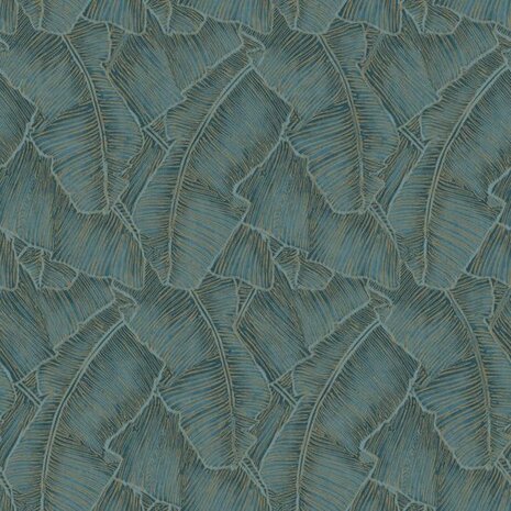 Casadeco Cuba CBBA84326438 - Blauw Behang