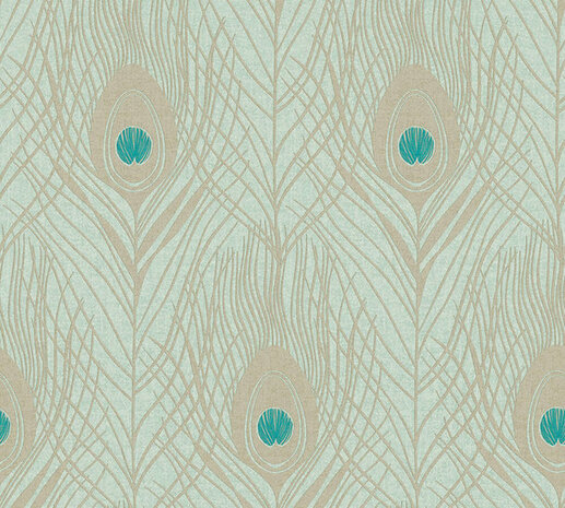 AS Creation Absolutely Chic 36971-3 | 369713 - Groen / Blauw Behang