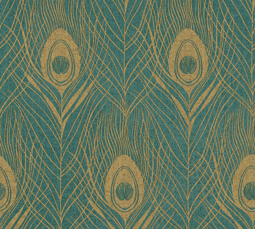 AS Creation Absolutely Chic 36971-4 | 369714 - Groen / Goud Behang