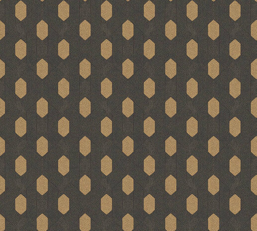 AS Creation Absolutely Chic 36973-5 | 369735 - Zwart / Goud Behang