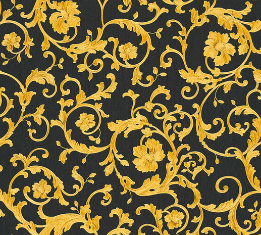 AS Creation Versace 3 34326-2 | 343262 - Goud / Zwart Behang