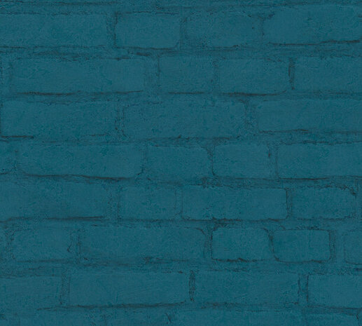 AS Creation Elements 37414-4 - 374144 Blauw / Zwart Behang