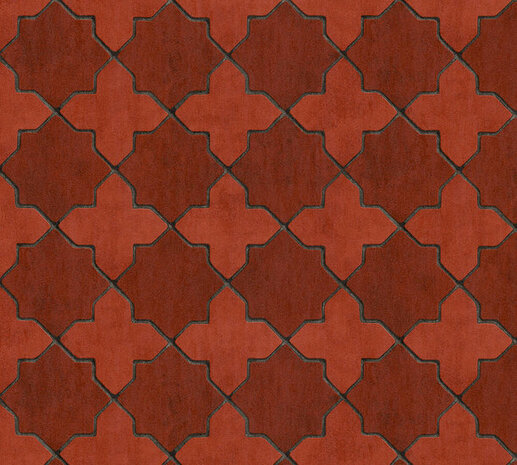 AS Creation New Walls 37421-1 | 374211 - Rood / Grijs Behang