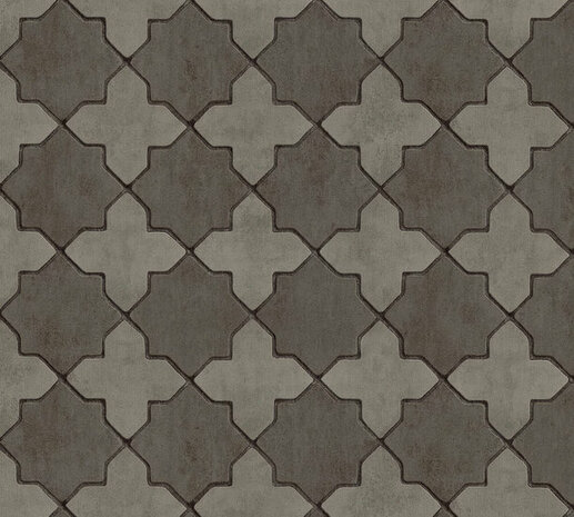 AS Creation New Walls 37421-3 | 374213 - Grijs / Zwart Behang