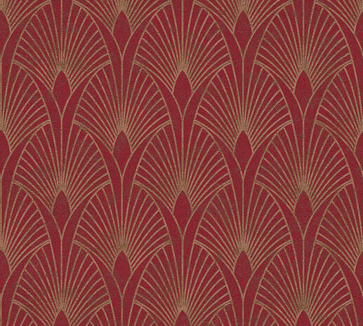 AS Creation New Walls 37427-4 | 374274 - Rood / Goud Behang
