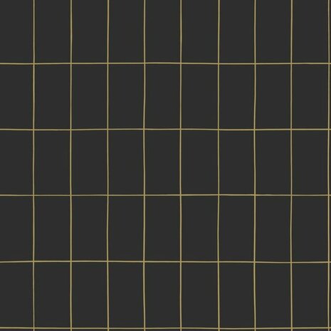Esta Home Black & White 139132 - Zwart - Goud Behang