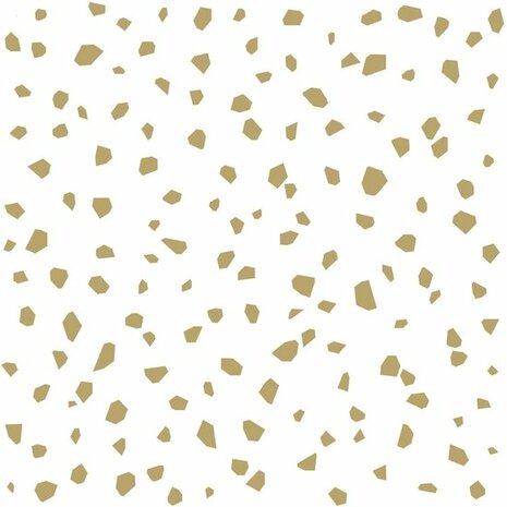 Esta Home Black & White 139133 - Wit - Goud Behang
