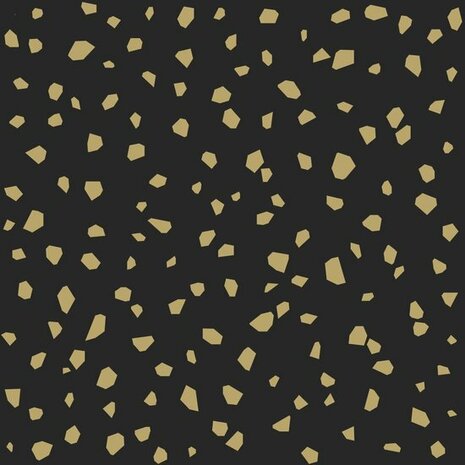 Esta Home Black & White 139134 - Zwart - Goud Behang