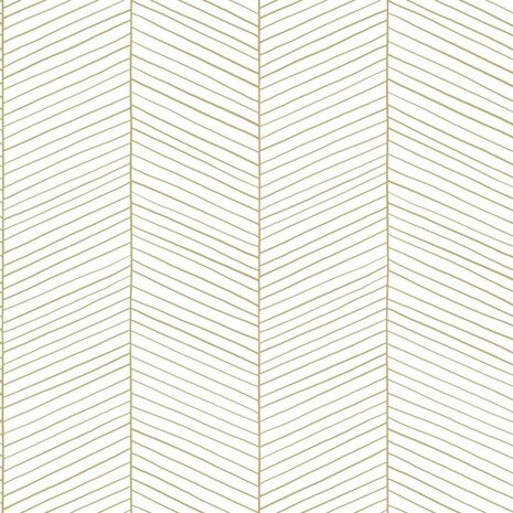 Esta Home Black & White 139135 - Wit - Goud Behang
