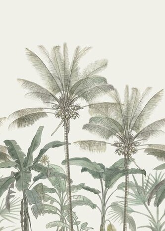 Esta Paradise 158947 - Groen - Beige Behang