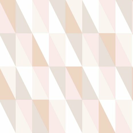 Esta Art Deco 139196 - Roze - Oranje - Beige Behang