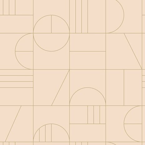 Esta Art Deco 139206 - Roze - Oranje - Goud Behang