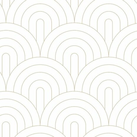 Esta Art Deco 139215 - Wit - Goud Behang