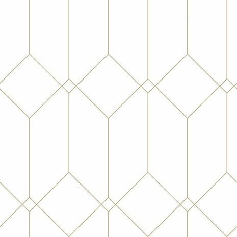 Esta Art Deco 139223 - Wit - Goud Behang