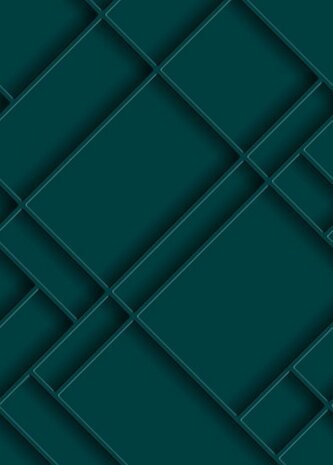 Esta Art Deco Fotobehang 158964 - Groen - Blauw Behang